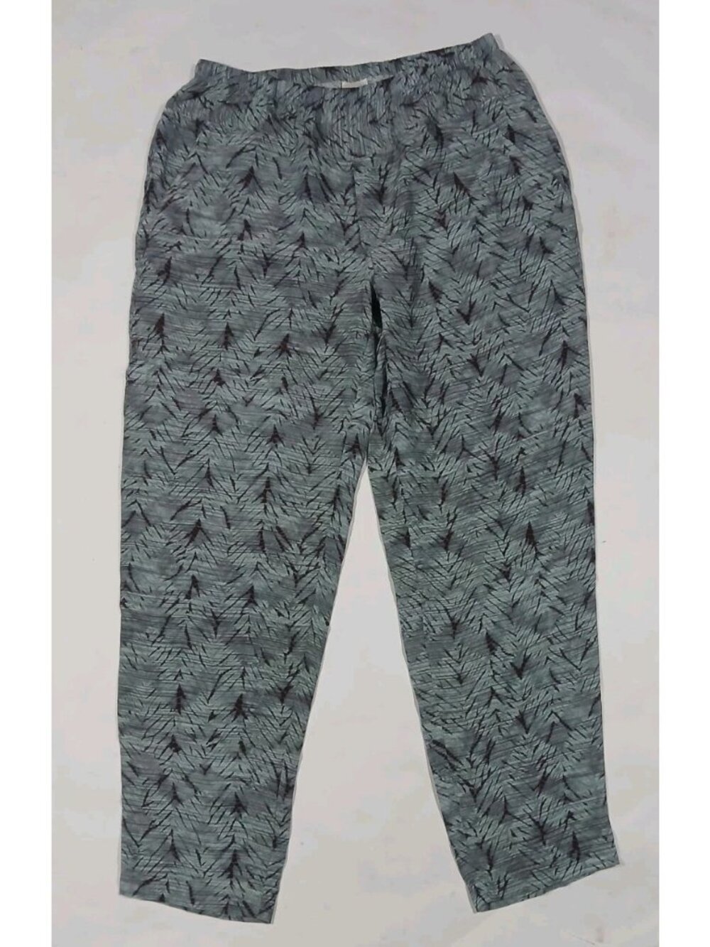 Poetry Printed Silk Pull On Ankle Pants